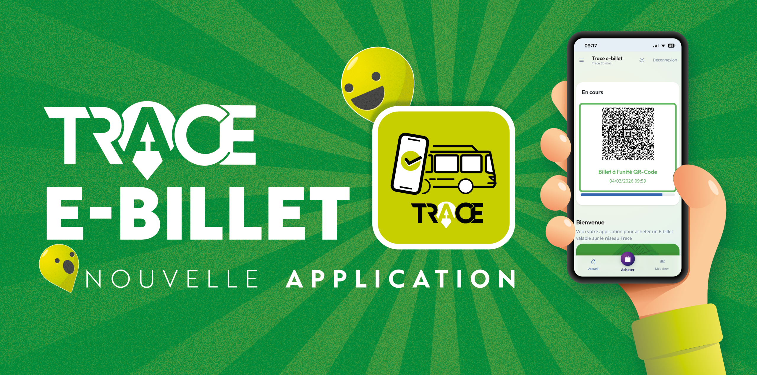 Le e-billet est de retour sur le réseau Trace !